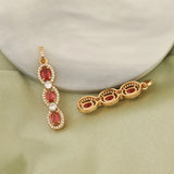 2Pcs 8*40MM DIY CZ Charms Multicolor Pendant
