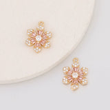 4Pcs Waterdrop CZ Charms for Jewelry Making