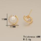 4Pcs Shinny Pear CZ Earrings Stud DIY Jewelry Findings Components