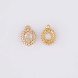 6Pcs Oval Shape Pendants Jewelry Findings DIY Making