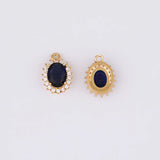 6Pcs Oval Shape Pendants Jewelry Findings DIY Making