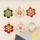 6Pcs Flower Shape Earrings Pendant DIY Accessories Handmade Jewelry Findings