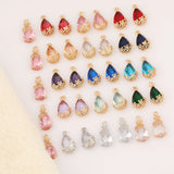 6Pcs Crystal Pendant for Earrings DIY Making CZ Charms