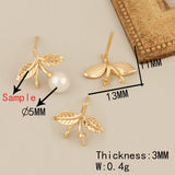 6Pcs Earrings Studs/Multi Shape/Genuine Plating/Jewelry Findings