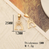 6Pcs Rhinestone Crown Beads Hanger DIY Jewelry Findings