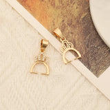 6Pcs Rhinestone Crown Beads Hanger DIY Jewelry Findings