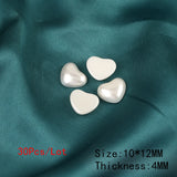 Imitation Pearl Patch Smooth Heart Shape DIY Making