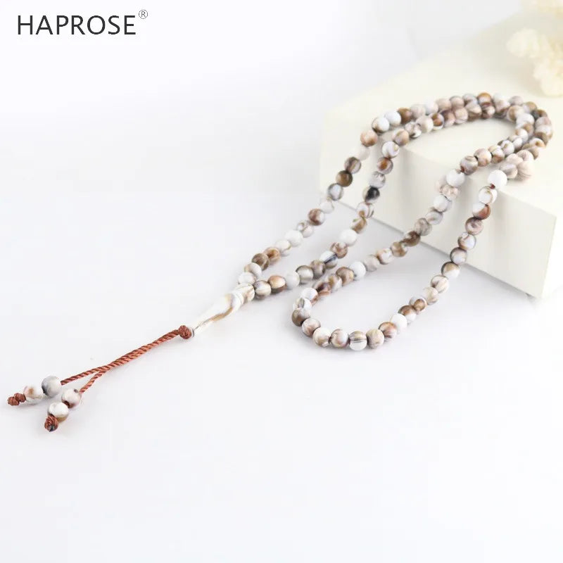 Vintage Islamic Muslim Tasbih Allah Bracelet 99 Beads Man Accessories