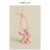 HAVREDELUXE Key Chain Cloth Doll Bear Resin Bag Pendant Car Key Chain