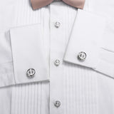 Anchor Cufflinks Studs for Tuxedo Shirts Collar Studs Cuff Links for Men