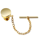 Metal Tie Tacks Gold/Rose Gold/Rhodium/Gun Plated Men's Jewelry