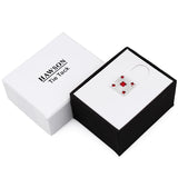 Metal Tie Tack Rhodium Plated Crystal Inlaid Necktie Accessory for Men