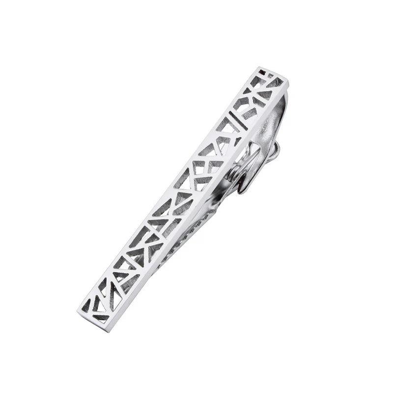 Classic 2 Inch Tie Clips for Men High Tie Bar Clips