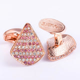 Crystal Cufflinks for Men Irregular Shirt French Cufflinks