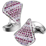 Crystal Cufflinks for Men Irregular Shirt French Cufflinks