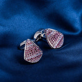 Crystal Cufflinks for Men Irregular Shirt French Cufflinks