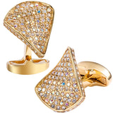 Crystal Cufflinks for Men Irregular Shirt French Cufflinks