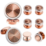 Cufflink Studs 8 Pcs Set Men Wedding Tuxedo - French Shirt Men's Jewelry