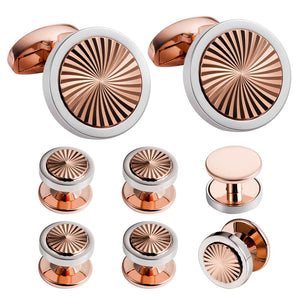 Cufflink Studs 8 Pcs Set Men Wedding Tuxedo - French Shirt Men's Jewelry