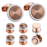 Cufflink Studs 8 Pcs Set Men Wedding Tuxedo - French Shirt Men's Jewelry