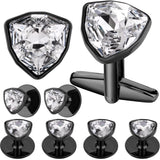 Men's Cufflinks and Studs Set in Box for Wedding
