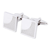 Men's Square Metal Cufflinks for French Shirts