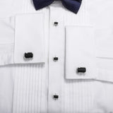 Enamel Cufflinks Studs Set for Men's Tuxedo Shirt Wedding Jewelry