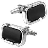 Enamel Cufflinks Studs Set for Men's Tuxedo Shirt Wedding Jewelry
