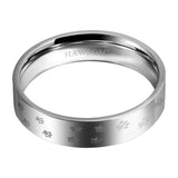 Cat Paw Print Rings for Men and Women, Unique Wedding Jewelry