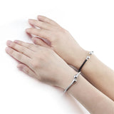 Rhodium Option Bracelet for Couples Unisex Gift