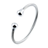 Rhodium Option Bracelet for Couples Unisex Gift