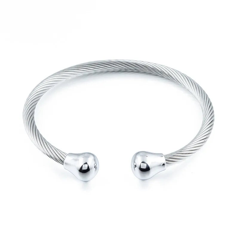 Rhodium Option Bracelet for Couples Unisex Gift