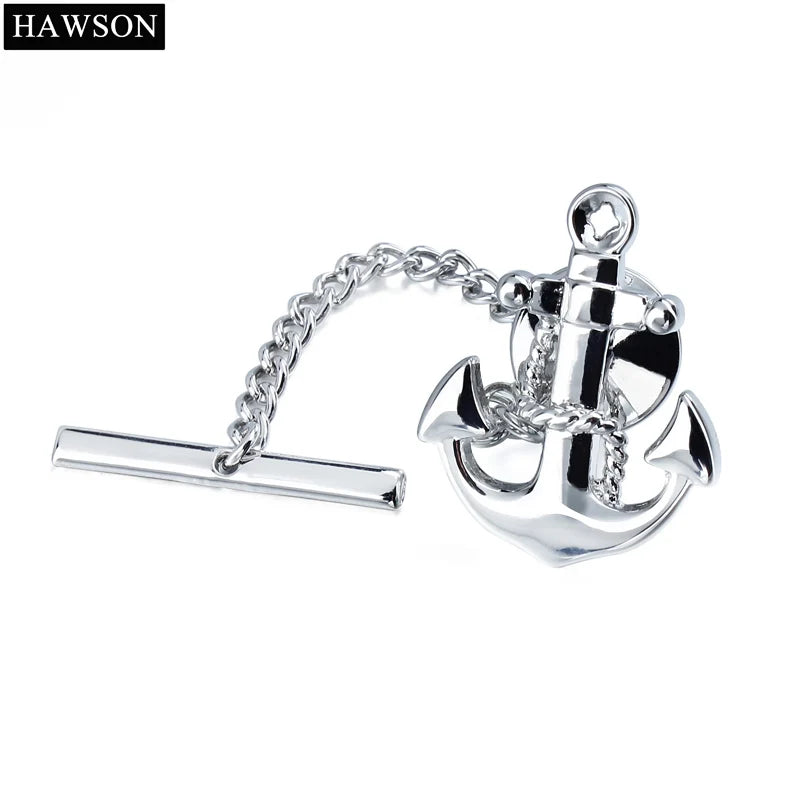 Anchor Pattern Tie Tacks for Men - Party Jewelry