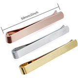 Men's Brushed Tie Clip for Skinny Tie Business Jewelry