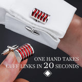 Men's Cufflinks & Tuxedo Studs Set in Gift Box, Wedding Accessories