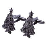 Christmas Tree Gun Cuff Links for Men