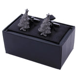 Christmas Tree Gun Cuff Links for Men