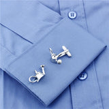 Amusing Watering Pot Rhodium Cufflinks for Men