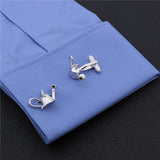 Amusing Watering Pot Rhodium Cufflinks for Men