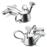 Amusing Watering Pot Rhodium Cufflinks for Men