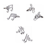 Music Notation Theme Cufflinks for Mens French Cuffs/Shirts