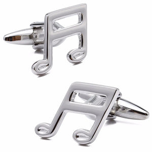 Music Notation Theme Cufflinks for Mens French Cuffs/Shirts