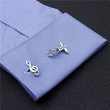 Music Notation Theme Cufflinks for Mens French Cuffs/Shirts
