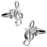 Music Notation Theme Cufflinks for Mens French Cuffs/Shirts