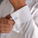 Mother of Pearl Cufflinks Studs Tuxedo Shirt Jewelry Set