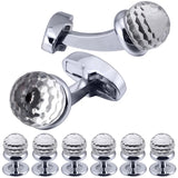 Arrival Glass Cufflinks and Studs Sets for Men Formal Business Classic Wedding