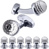 Arrival Glass Cufflinks and Studs Sets for Men Formal Business Classic Wedding