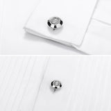Men's Metal Cuff Button Set Wedding Business Gift with Logo