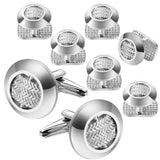 Men's Metal Cuff Button Set Wedding Business Gift with Logo
