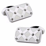 Crystal Cufflinks for Men Wedding Shirt Accessories Cuff Button